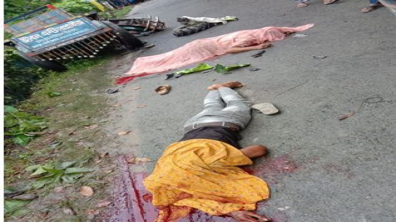 শার্শায় ট্রাক্টর-মোটরসাইকেল সংঘর্ষে প্রাণ গেল দুই আরোহীর